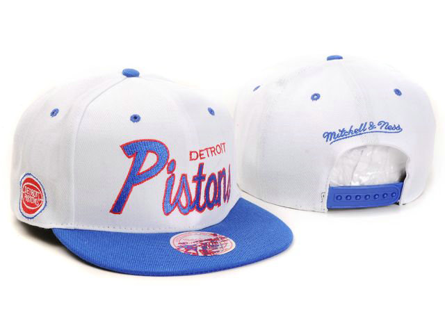 NBA Detroit Pistons M&N Snapback Hat NU02